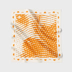 🩶（60公分）橘色柴咩絲巾｜Orange Mei Mei Scarf HUANGS STUDIO