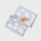 🩷（75公分）藍格子絲巾｜Blue Plaid Scarf HUANGS STUDIO