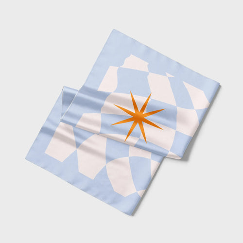 🩷（75公分）藍格子絲巾｜Blue Plaid Scarf HUANGS STUDIO