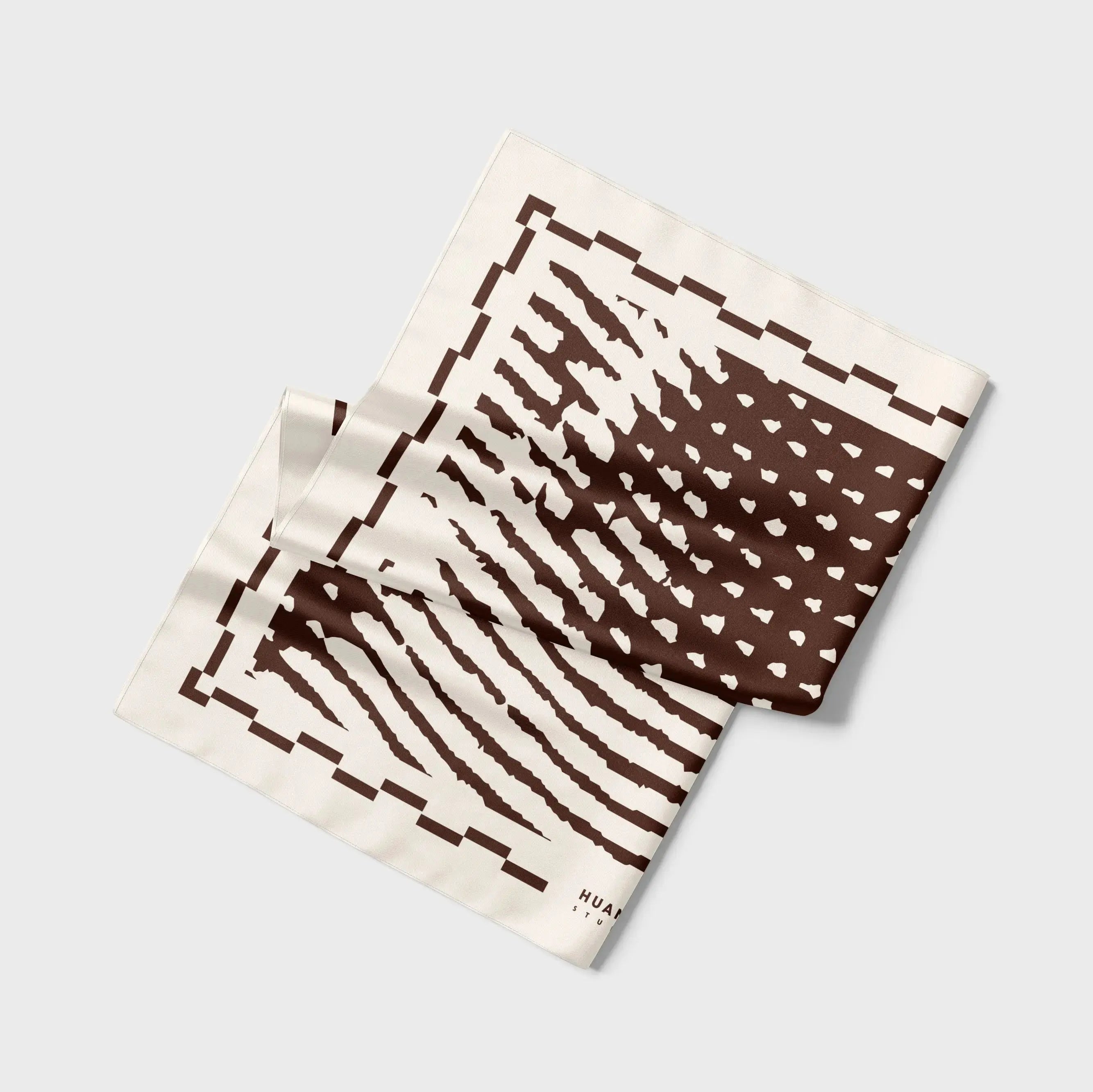 🩷（75公分）咖色柴寶絲巾｜Brown Chaibao Scarf HUANGS STUDIO