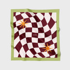 🩷（75公分）咖格子絲巾｜Brown Plaid Scarf HUANGS STUDIO