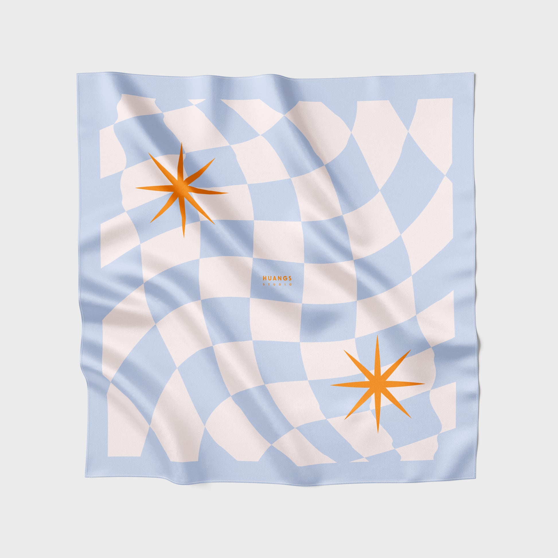 Blue Plaid Scarf Bag Btrap 藍格子絲巾背帶