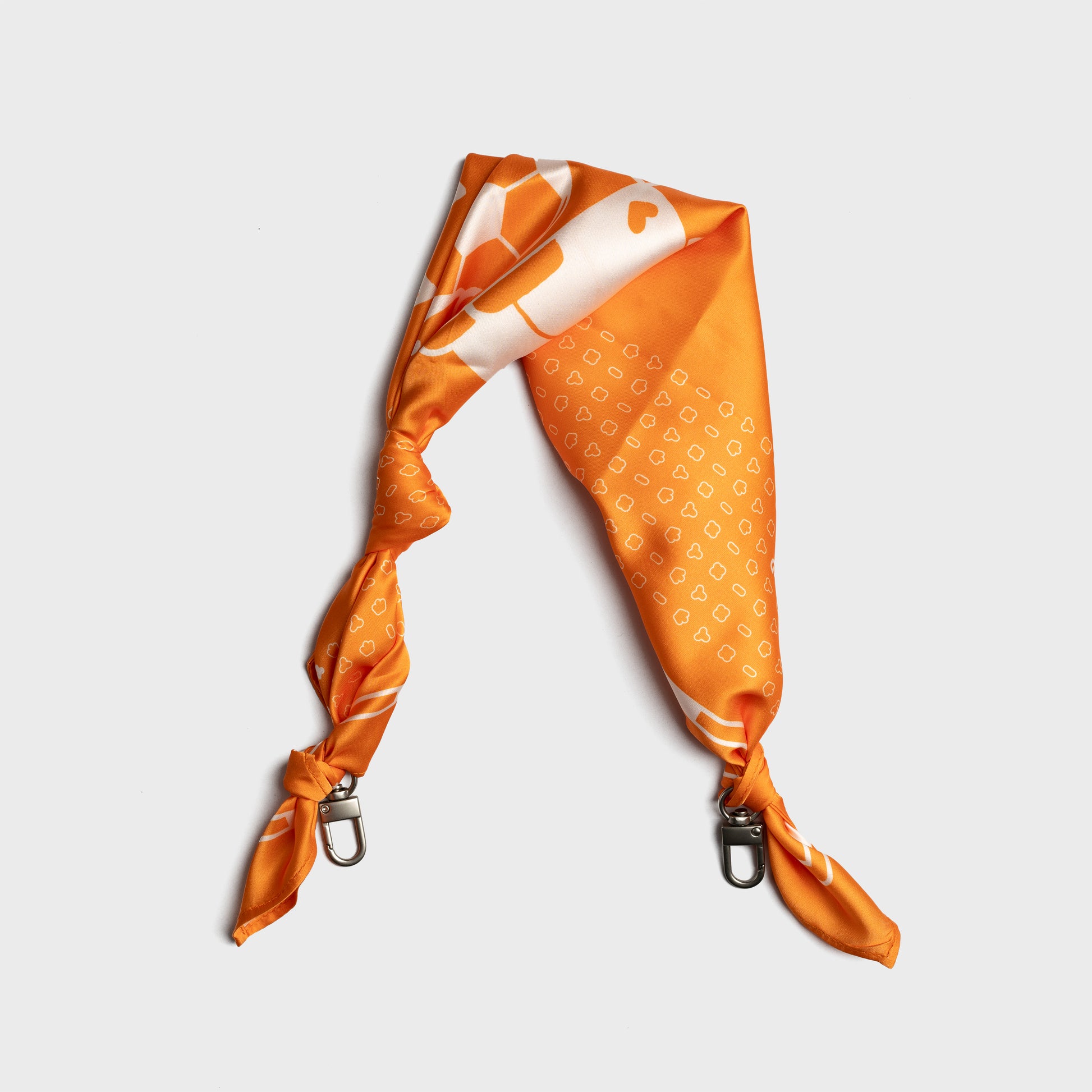 Orange Mei Mei & Chaibao Scarf Bag Strap 橘色柴咩柴寶絲巾背帶