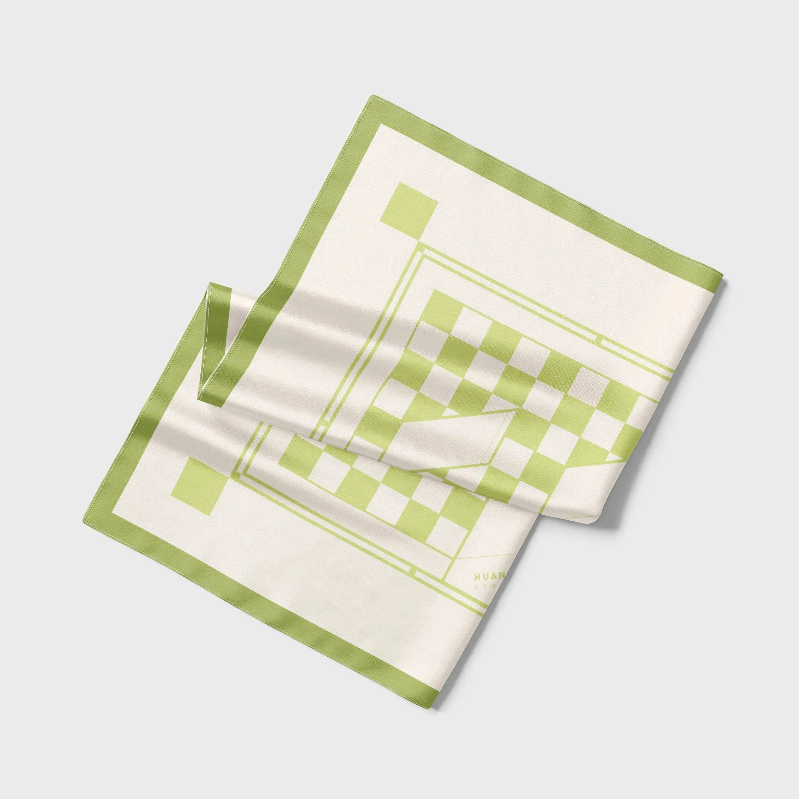 Green Cutter Scarf Bag Strap 綠色美工刀絲巾背帶 HUANGS STUDIO