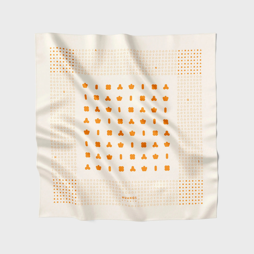 Orange Logo Scarf Bag Strap 橘色 LOGO 絲巾背帶 HUANGS STUDIO