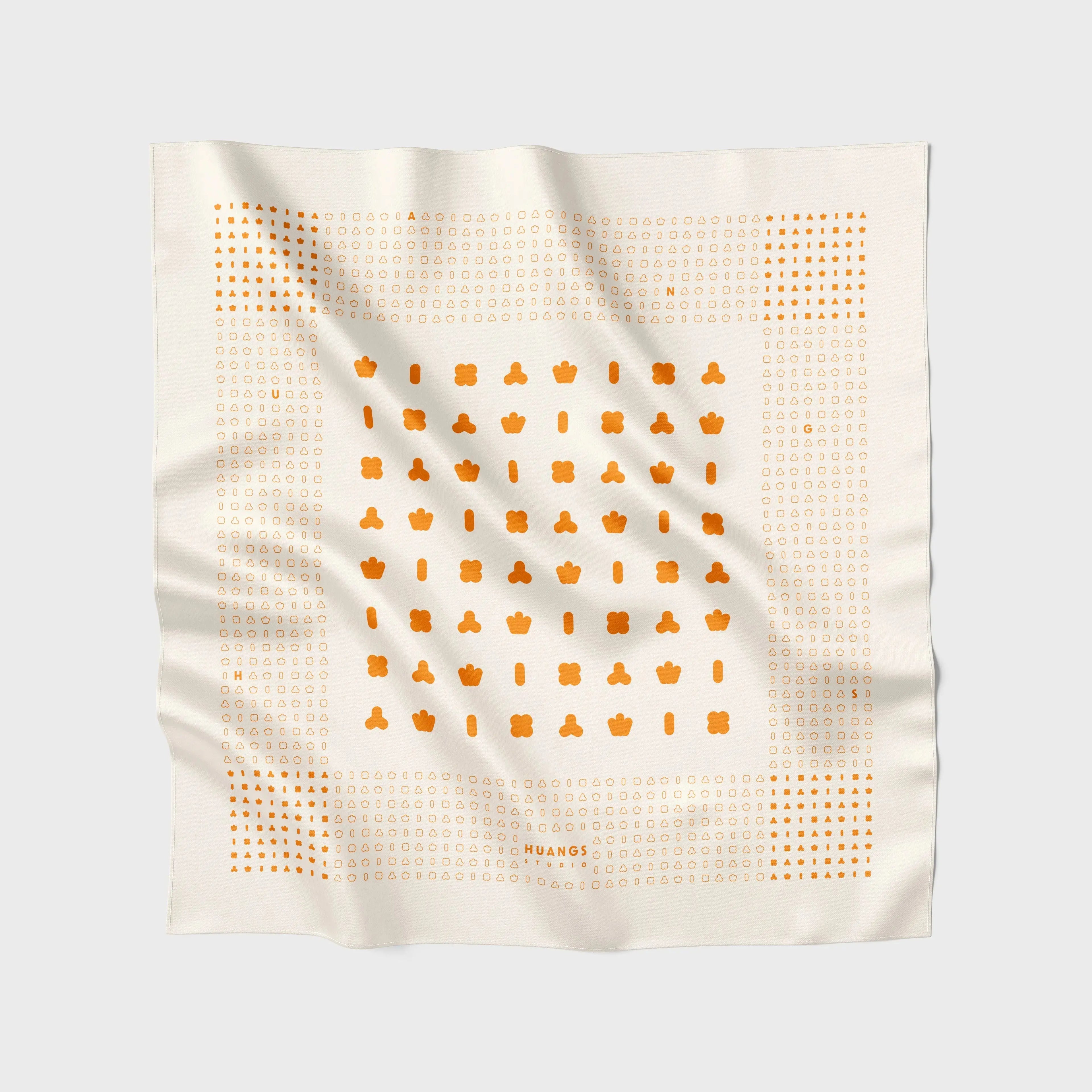 Orange Logo Scarf Bag Strap 橘色 LOGO 絲巾背帶 HUANGS STUDIO