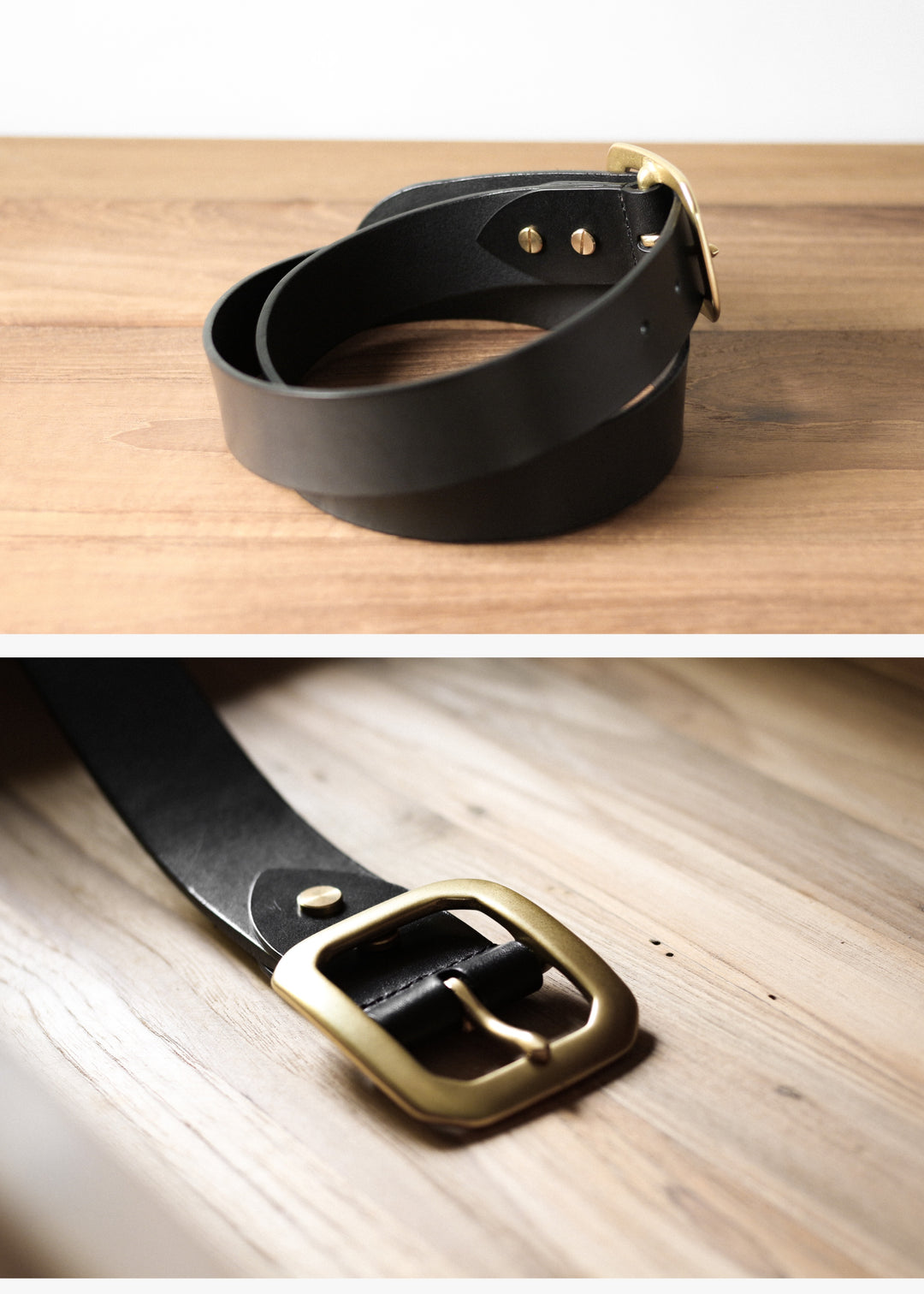 日字皮帶 LEATHER BELT - HUANGS