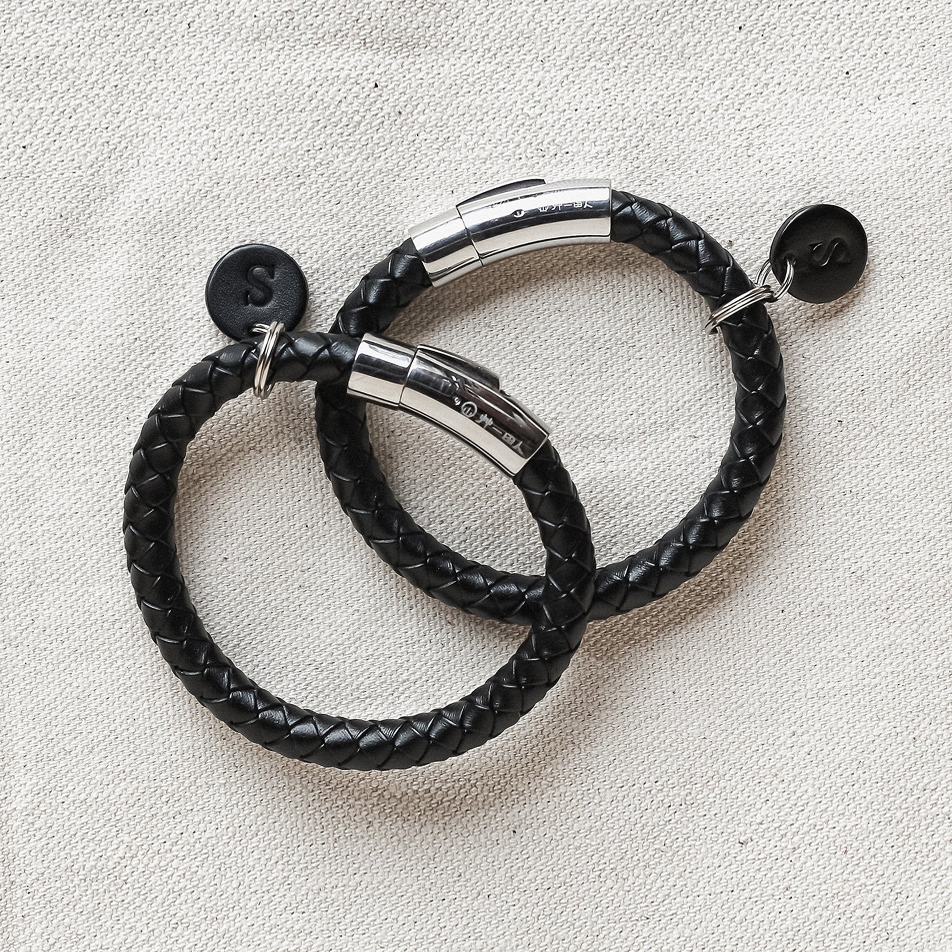 編織手環吊牌組合 WOVEN 8+8mm BRACELETS WITH TAG - HUANGS