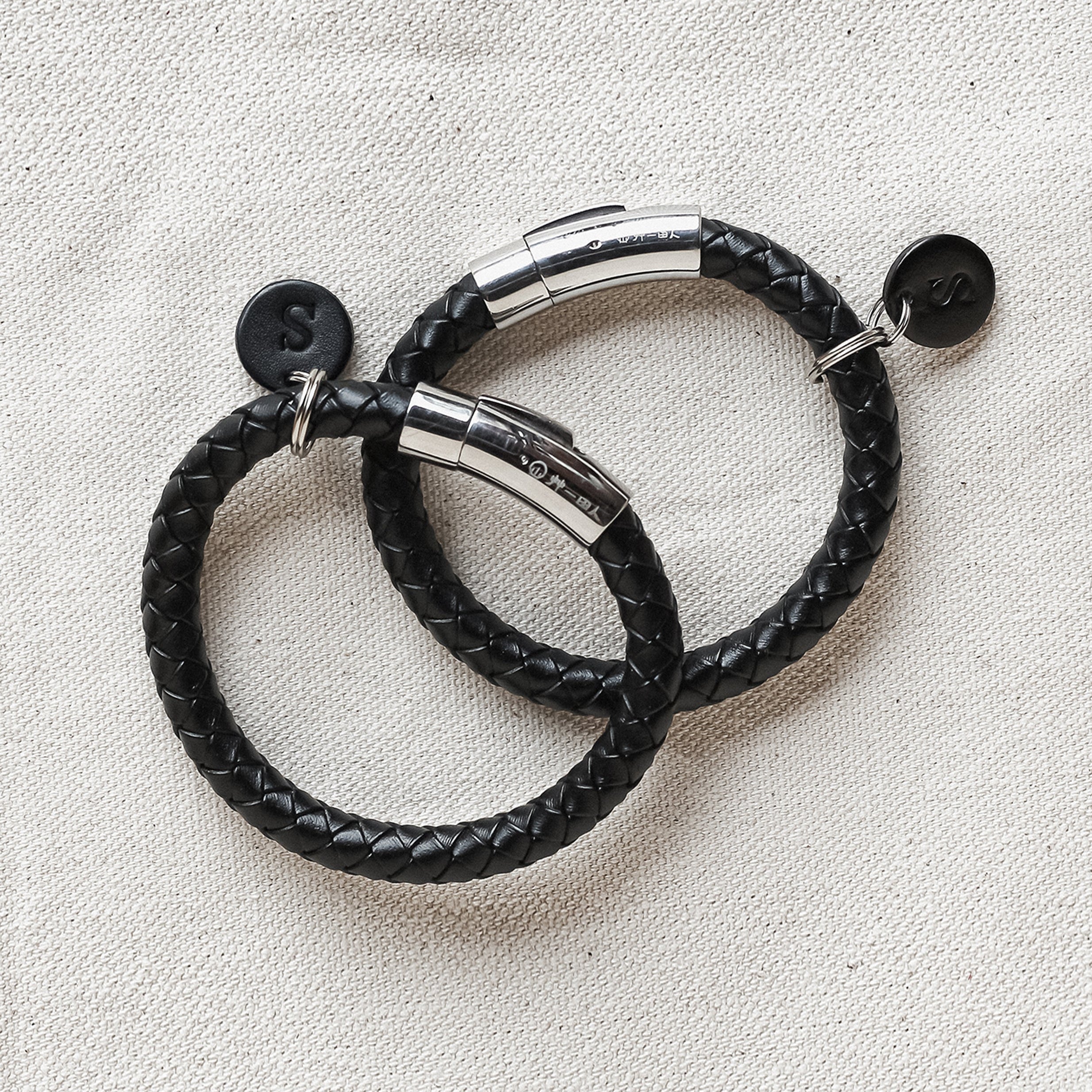 編織手環吊牌組合 WOVEN 8+8mm BRACELETS WITH TAG - HUANGS
