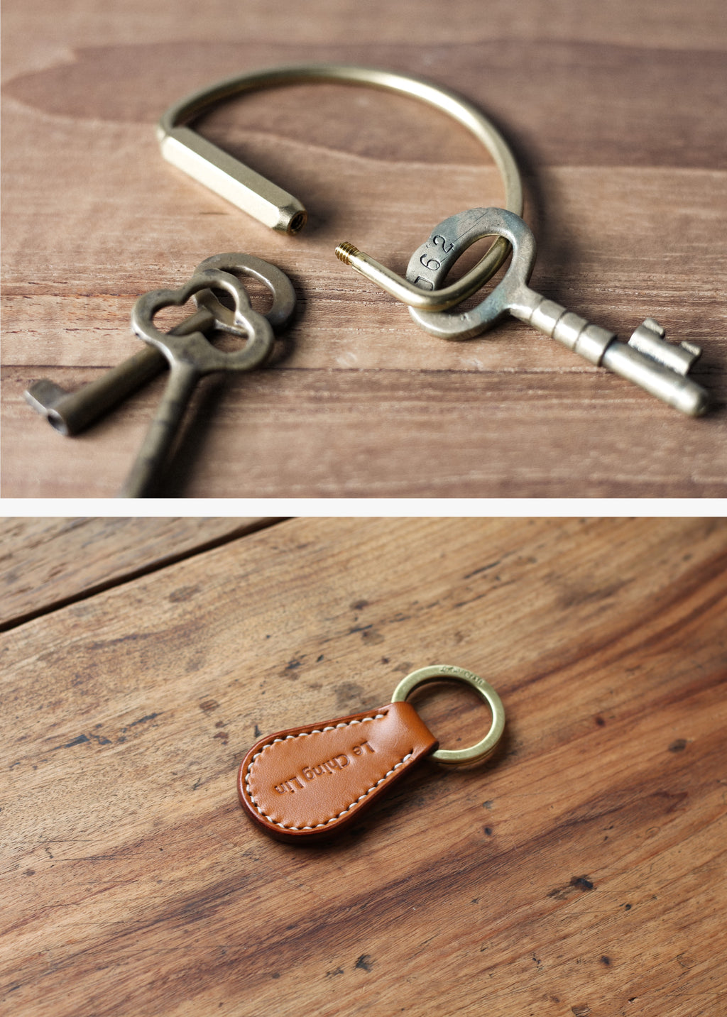 鑰匙圈&黃銅D環組合 KEY RING SET - HUANGS