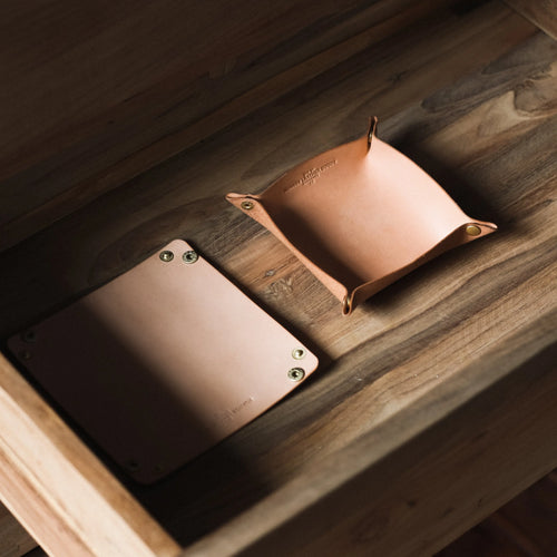 皮革製物盤 LEATHER VALET TRAY HUANGS